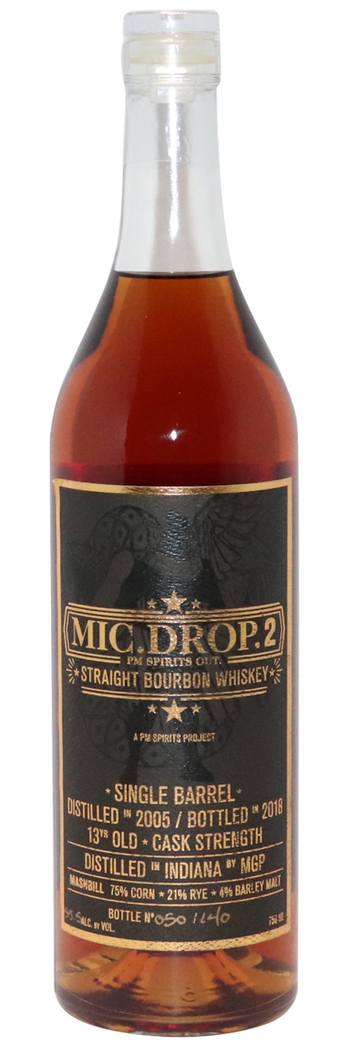 Mic Drop Straight Bourbon Whiskey 13 Year Old 750ml